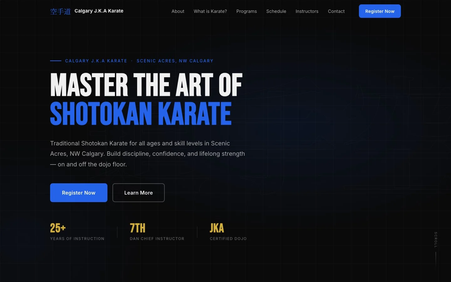 JKA Karate Calgary website